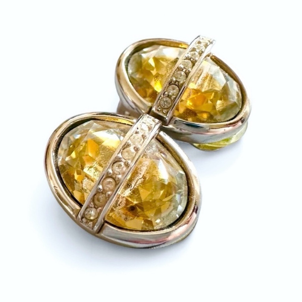 Dior Silver and Pearl-Tone Clip-On Earrings - Picture 6 of 9